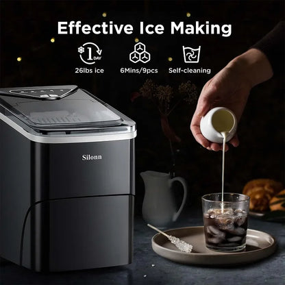 Automatic Silonn Ice Maker for Kitchen Events